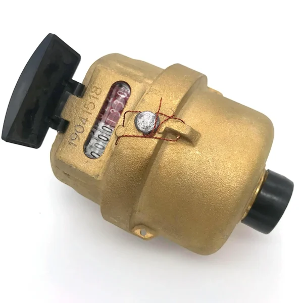 Positive displacement copper water meter