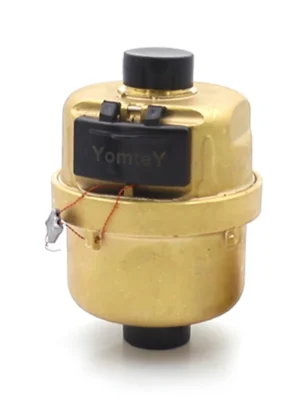 Positive displacement copper water meter