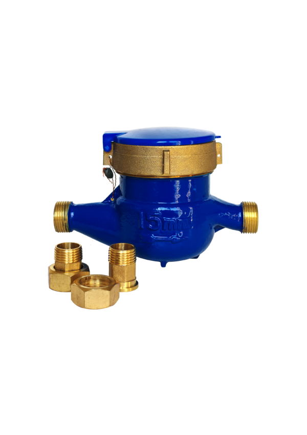 LXSG-15G BRASS MULTI-JET ROTARY VANE WHEEL DRY-DIAL TYPE COLD WATER METER