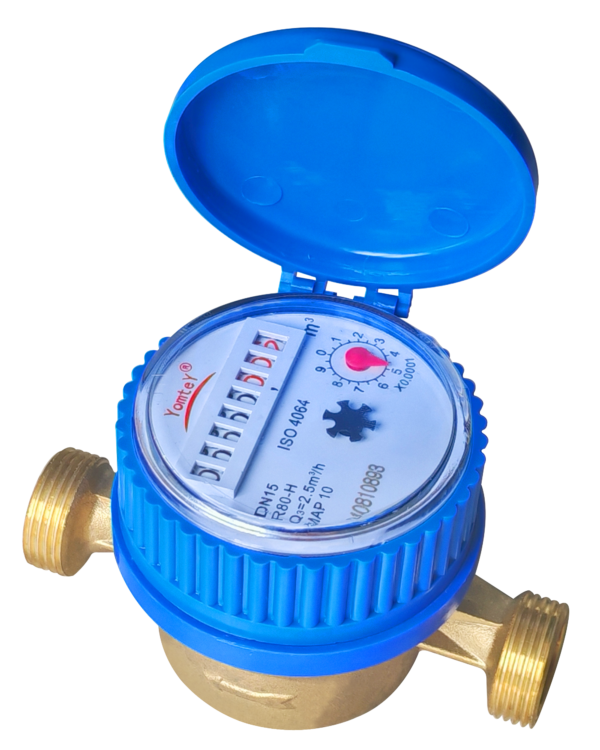 黄铜单流水表3 SINGLE JET DRY-DIAL TYPE COLD(HOT)WATER METER