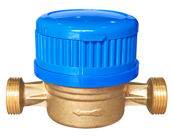 黄铜单流水表4 SINGLE JET DRY-DIAL TYPE COLD(HOT)WATER METER